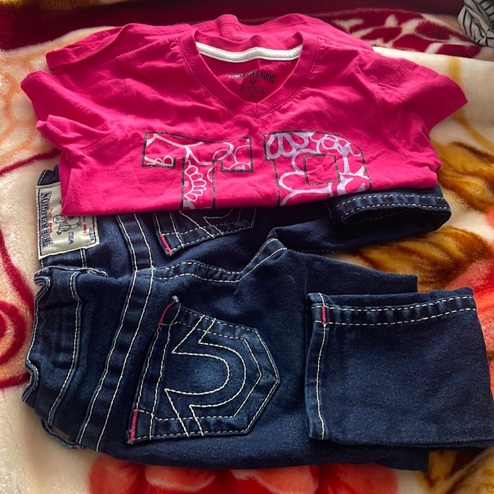 Girls true Religion outfit size 5